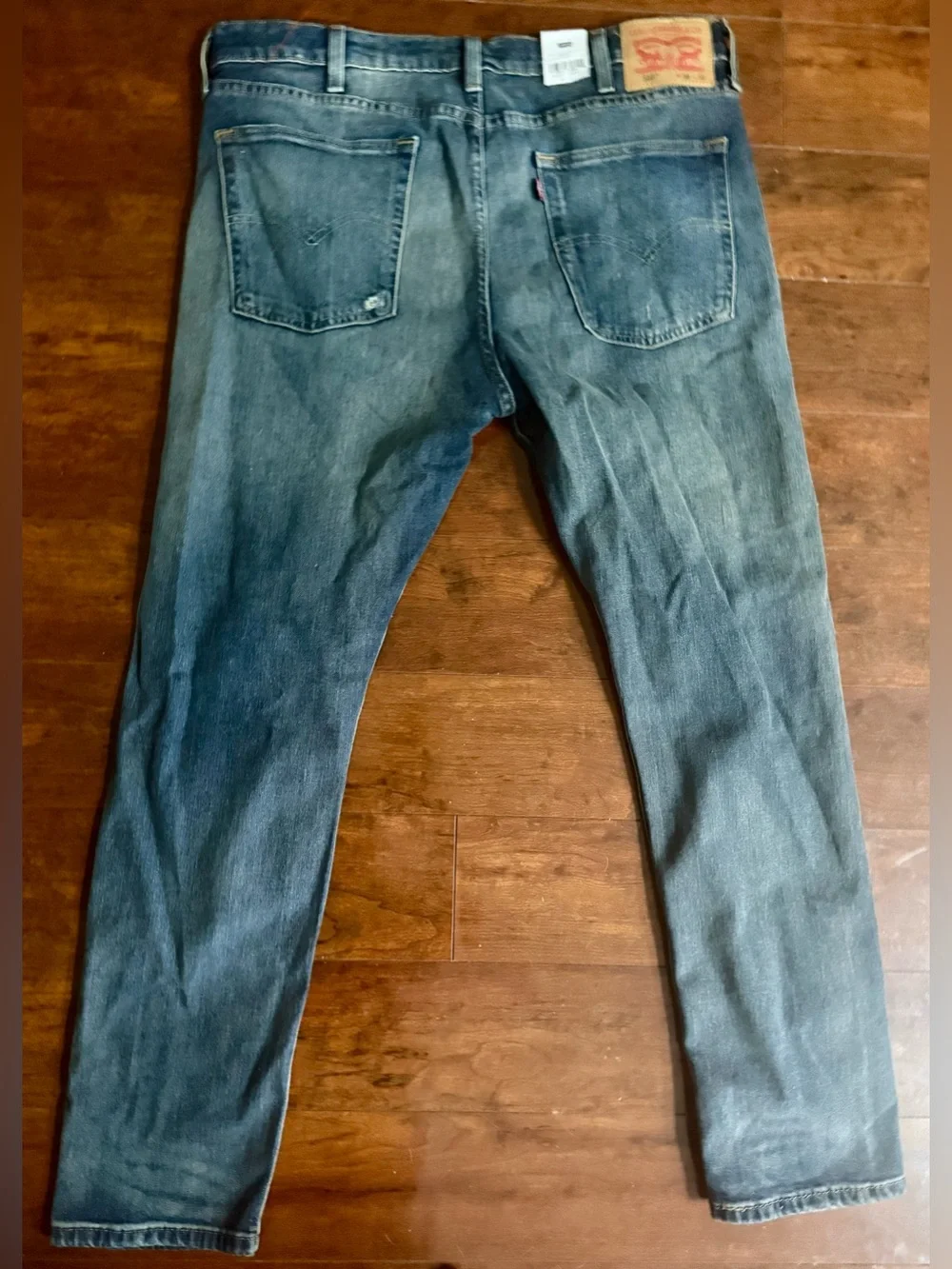 LEVIS 510 SKINNY STRETCH DISTRESSED JEANS MENS 38X32~NWT - Picture 5 of 8